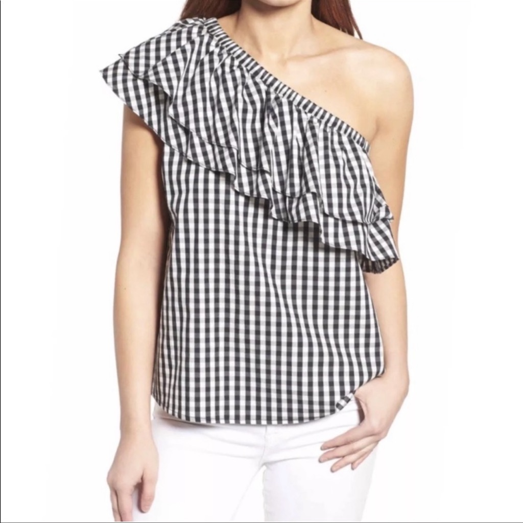 Halogen Gingham Top